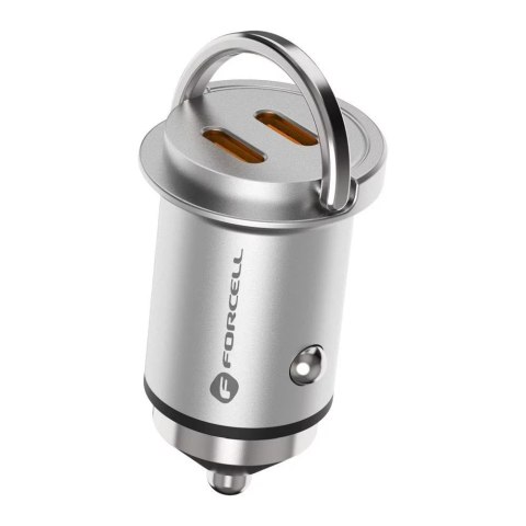 Forcell Mini ładowarka samochodowa FORCELL F-ENERGY 2 x Typ C PD QC3.0 3A 30W Forcell Mini ładowarka samochodowa FORCELL F-ENERGY 2 x Typ C PD QC3.0 3A 30W