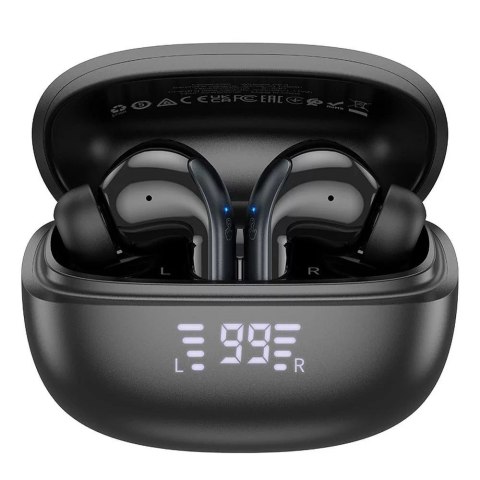 Hoco Słuchawki bezprzewodowe Bluetooth HOCO TWS ANC+ENC EQ5 Etui ładujące Czarne Hoco Słuchawki bezprzewodowe Bluetooth HOCO TWS ANC+ENC EQ5 Etui ładujące Czarne