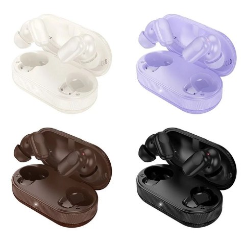 Hoco Słuchawki bezprzewodowe Bluetooth HOCO TWS EQ19 Etui Ładowarka Brązowe Hoco Słuchawki bezprzewodowe Bluetooth HOCO TWS EQ19 Etui Ładowarka Brązowe