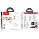 Hoco Słuchawki bezprzewodowe Bluetooth HOCO TWS EQ19 Etui ładujące Białe