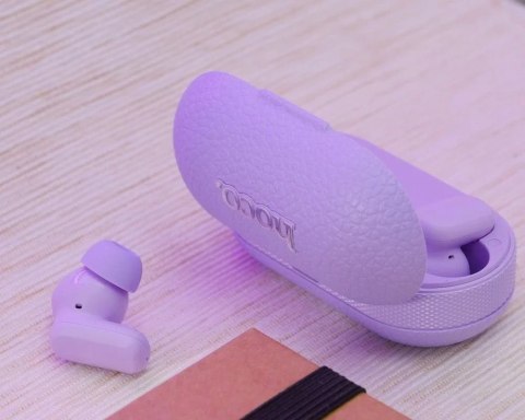 Hoco Słuchawki bezprzewodowe Bluetooth HOCO TWS EQ19 Etui ładujące Fioletowe Hoco Słuchawki bezprzewodowe Bluetooth HOCO TWS EQ19 Etui ładujące Fioletowe