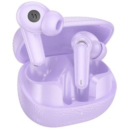 Hoco Słuchawki bezprzewodowe Bluetooth HOCO TWS EQ23 Etui ładujące Fioletowe