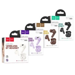 Hoco Słuchawki bezprzewodowe Bluetooth HOCO TWS EQ23 Etui ładujące Fioletowe