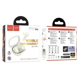 Hoco Słuchawki bezprzewodowe Bluetooth HOCO TWS EQ6 Etui ładujące Białe