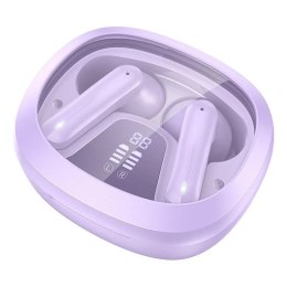 Hoco Słuchawki bezprzewodowe Bluetooth HOCO TWS EQ6 Etui ładujące Fioletowe