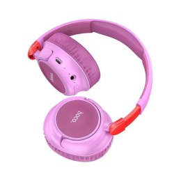 Hoco Słuchawki bezprzewodowe nauszne Bluetooth HOCO W43 Fioletowe Różowe