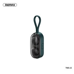 Remax Słuchawki bezprzewodowe Bluetooth REMAX TWS-15 z stacją dokującą w smartbandzie