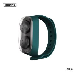 Remax Słuchawki bezprzewodowe Bluetooth REMAX TWS-15 z stacją dokującą w smartbandzie