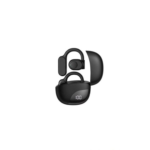 Wiwu Słuchawki bezprzewodowe ergonomiczne WiWU OWS Openbuds T20 Czarne Wiwu Słuchawki bezprzewodowe ergonomiczne WiWU OWS Openbuds T20 Czarne