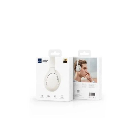 Wiwu Słuchawki bezprzewodowe nauszne WiWU Soundcool Headset TD-02 Białe Wiwu Słuchawki bezprzewodowe nauszne WiWU Soundcool Headset TD-02 Białe