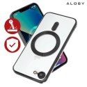 Alogy Etui do Apple iPhone 16e Alogy LuxeShield™️ Glamour Luxury Ring obudowa do MagSafe z osłoną aparatów Czarne