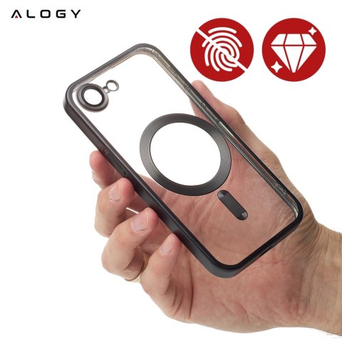 Alogy Etui do Apple iPhone 16e Alogy LuxeShield™️ Glamour Luxury Ring obudowa do MagSafe z osłoną aparatów Czarne Alogy Etui do Apple iPhone 16e Alogy LuxeShield™️ Glamour Luxury Ring obudowa do MagSafe z osłoną aparatów Czarne
