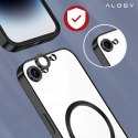 Alogy Etui do Apple iPhone 16e Alogy LuxeShield™️ Glamour Luxury Ring obudowa do MagSafe z osłoną aparatów Czarne