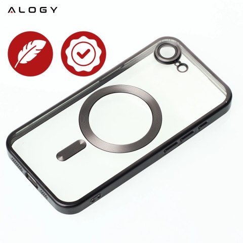Alogy Etui do Apple iPhone 16e Alogy LuxeShield™️ Glamour Luxury Ring obudowa do MagSafe z osłoną aparatów Czarne Alogy Etui do Apple iPhone 16e Alogy LuxeShield™️ Glamour Luxury Ring obudowa do MagSafe z osłoną aparatów Czarne