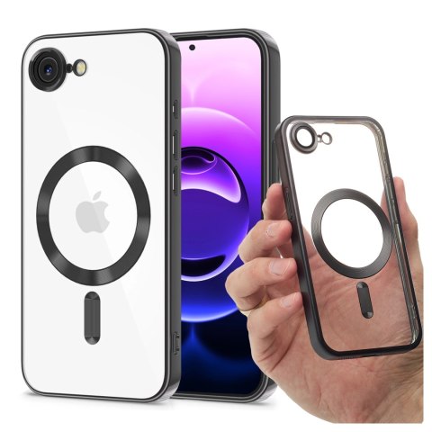 Alogy Etui do Apple iPhone 16e Alogy LuxeShield™️ Glamour Luxury Ring obudowa do MagSafe z osłoną aparatów Czarne Alogy Etui do Apple iPhone 16e Alogy LuxeShield™️ Glamour Luxury Ring obudowa do MagSafe z osłoną aparatów Czarne