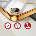 Alogy Etui do Apple iPhone 16e Alogy LuxeShield™️ Glamour Luxury Ring obudowa do MagSafe z osłoną aparatów Złote
