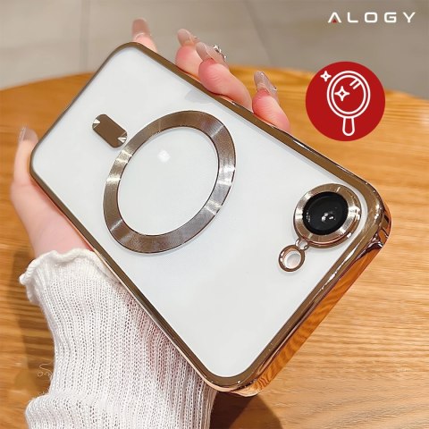 Alogy Etui do Apple iPhone 16e Alogy LuxeShield™️ Glamour Luxury Ring obudowa do MagSafe z osłoną aparatów Złote Alogy Etui do Apple iPhone 16e Alogy LuxeShield™️ Glamour Luxury Ring obudowa do MagSafe z osłoną aparatów Złote