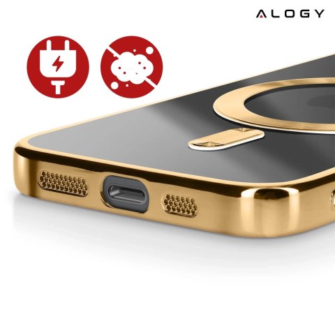 Alogy Etui do Apple iPhone 16e Alogy LuxeShield™️ Glamour Luxury Ring obudowa do MagSafe z osłoną aparatów Złote Alogy Etui do Apple iPhone 16e Alogy LuxeShield™️ Glamour Luxury Ring obudowa do MagSafe z osłoną aparatów Złote