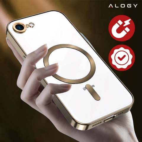 Alogy Etui do Apple iPhone 16e Alogy LuxeShield™️ Glamour Luxury Ring obudowa do MagSafe z osłoną aparatów Złote Alogy Etui do Apple iPhone 16e Alogy LuxeShield™️ Glamour Luxury Ring obudowa do MagSafe z osłoną aparatów Złote