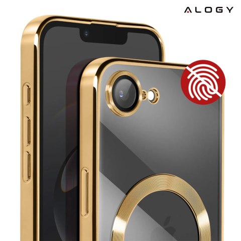 Alogy Etui do Apple iPhone 16e Alogy LuxeShield™️ Glamour Luxury Ring obudowa do MagSafe z osłoną aparatów Złote Alogy Etui do Apple iPhone 16e Alogy LuxeShield™️ Glamour Luxury Ring obudowa do MagSafe z osłoną aparatów Złote
