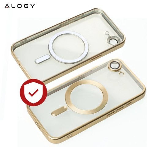 Alogy Etui do Apple iPhone 16e Alogy LuxeShield™️ Glamour Luxury Ring obudowa do MagSafe z osłoną aparatów Złote Alogy Etui do Apple iPhone 16e Alogy LuxeShield™️ Glamour Luxury Ring obudowa do MagSafe z osłoną aparatów Złote