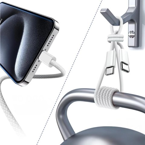 Apple Kabel Apple USB-C do USB-C 1m, 60W, biały, trwały, oryginalny Apple Kabel Apple USB-C do USB-C 1m, 60W, biały, trwały, oryginalny