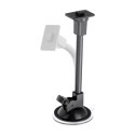 Forcell Uchwyt Samochodowy Forcell Regular 2w1 Kratka/Szyba Ramię 17 cm Czarny