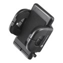 Forcell Uchwyt Samochodowy Forcell Regular 2w1 Kratka/Szyba Ramię 17 cm Czarny