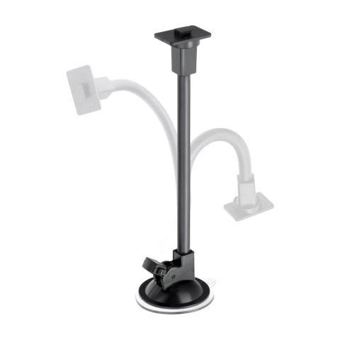 Forcell Uchwyt Samochodowy Forcell Regular 2w1 Kratka/Szyba Ramię 27 cm Czarny