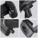 Forcell Uchwyt Samochodowy Forcell Regular 2w1 Kratka/Szyba Ramię 27 cm Czarny