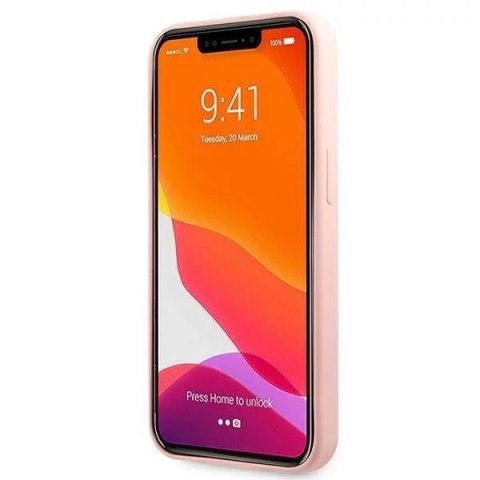 Guess Guess GUHCP13LLS4GWPI iPhone 13 Pro / 13 6,1" różowy/pink hard case Silicone 4G Logo Guess Guess GUHCP13LLS4GWPI iPhone 13 Pro / 13 6,1" różowy/pink hard case Silicone 4G Logo