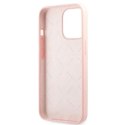 Guess Guess GUHCP13LLS4GWPI iPhone 13 Pro / 13 6,1" różowy/pink hard case Silicone 4G Logo