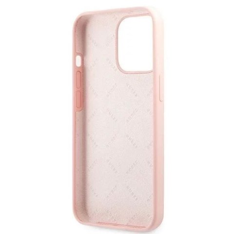 Guess Guess GUHCP13LLS4GWPI iPhone 13 Pro / 13 6,1" różowy/pink hard case Silicone 4G Logo Guess Guess GUHCP13LLS4GWPI iPhone 13 Pro / 13 6,1" różowy/pink hard case Silicone 4G Logo