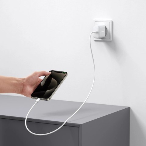 Joyroom Ładowarka Joyroom Sieciowa USB-C PD 30W QC SFC - Biała + Kabel USB-C 1m Joyroom Ładowarka Joyroom Sieciowa USB-C PD 30W QC SFC - Biała + Kabel USB-C 1m