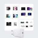 Joyroom Ładowarka Joyroom Sieciowa USB-C PD 30W QC SFC - Biała + Kabel USB-C 1m