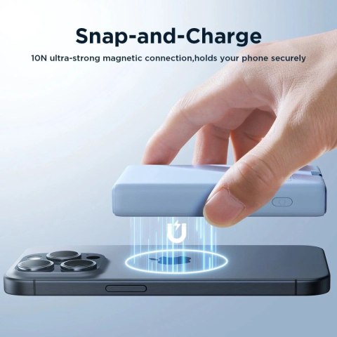 Joyroom Magnetyczny powerbank Joyroom JR-PBM01 20W 10000mAh z podstawką MagSafe Joyroom Magnetyczny powerbank Joyroom JR-PBM01 20W 10000mAh z podstawką MagSafe