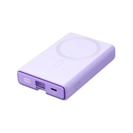 Joyroom Powerbank 10000mAh Joyroom JR-PBM01 20W MagSafe z podstawką fioletowy