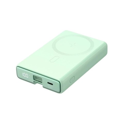 Joyroom Powerbank 10000mAh Joyroom JR-PBM01 20W MagSafe z podstawką zielony Joyroom Powerbank 10000mAh Joyroom JR-PBM01 20W MagSafe z podstawką zielony