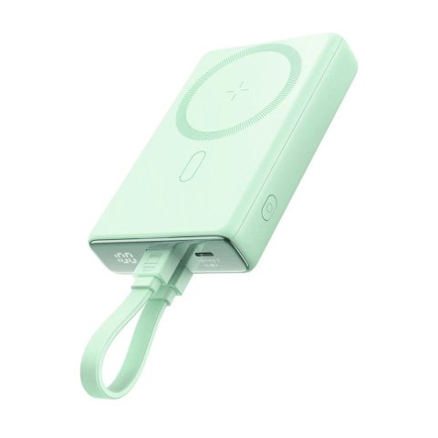 Joyroom Powerbank 10000mAh Joyroom JR-PBM01 20W MagSafe z podstawką zielony Joyroom Powerbank 10000mAh Joyroom JR-PBM01 20W MagSafe z podstawką zielony