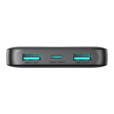 Joyroom Powerbank Joyroom 10000mAh 12W 3 porty USB szybkie ładowanie czarny Joyroom Powerbank Joyroom 10000mAh 12W 3 porty USB szybkie ładowanie czarny