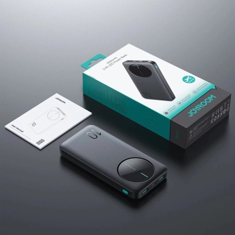 Joyroom Powerbank Joyroom 10000mAh 12W 3 porty USB szybkie ładowanie czarny Joyroom Powerbank Joyroom 10000mAh 12W 3 porty USB szybkie ładowanie czarny