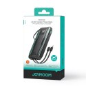 Joyroom Powerbank Joyroom 10000mAh 22.5W z kablami USB-C i Lightning czarny