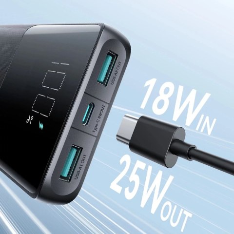 Joyroom Powerbank Joyroom 10000mAh 25W - szybkie ładowanie 3 urządzeń naraz Joyroom Powerbank Joyroom 10000mAh 25W - szybkie ładowanie 3 urządzeń naraz