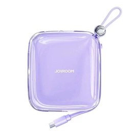 Joyroom Powerbank Joyroom JR-L004 10000mAh USB-C USB-A Fioletowy z kablem