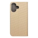 ProducentTymczasowy Etui Kabura SENSITIVE Book do iPhone 16 Złoty z Podstawką