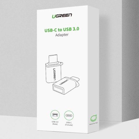 UGreen Adapter Ugreen US270 USB-C do USB-A 3.0 OTG ze smyczą 5Gb/s Szary UGreen Adapter Ugreen US270 USB-C do USB-A 3.0 OTG ze smyczą 5Gb/s Szary