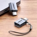 UGreen Adapter Ugreen US270 USB-C do USB-A 3.0 OTG ze smyczą 5Gb/s Szary