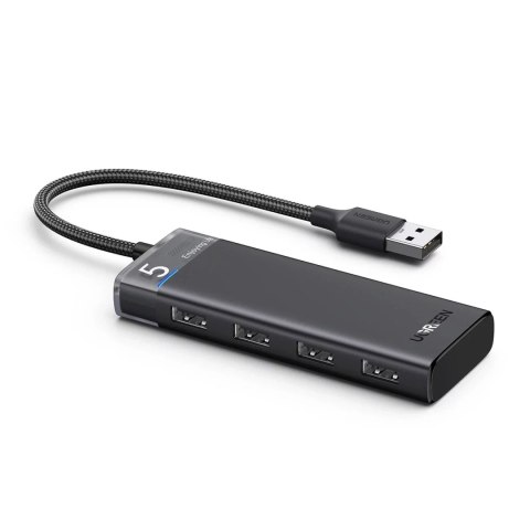 UGreen HUB Ugreen CM653 4x USB-A 3.0 5Gb/s zasilanie LED Czarny