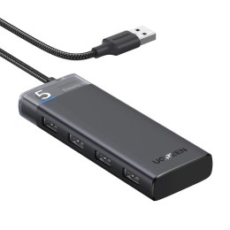 UGreen HUB Ugreen CM653 4x USB-A 3.0 5Gb/s zasilanie LED Czarny