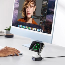 UGreen Ładowarka Ugreen W702 3w1 MagSafe Qi2 15W Składana USB-C Czarna